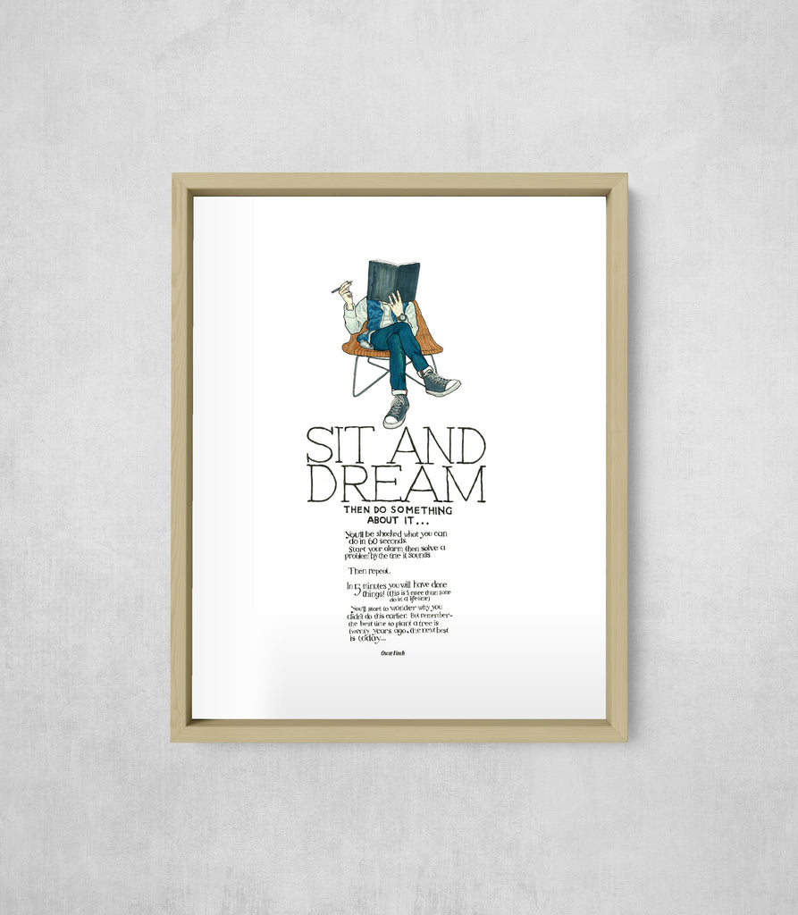 Sit and Dream, Wide Border style, large format