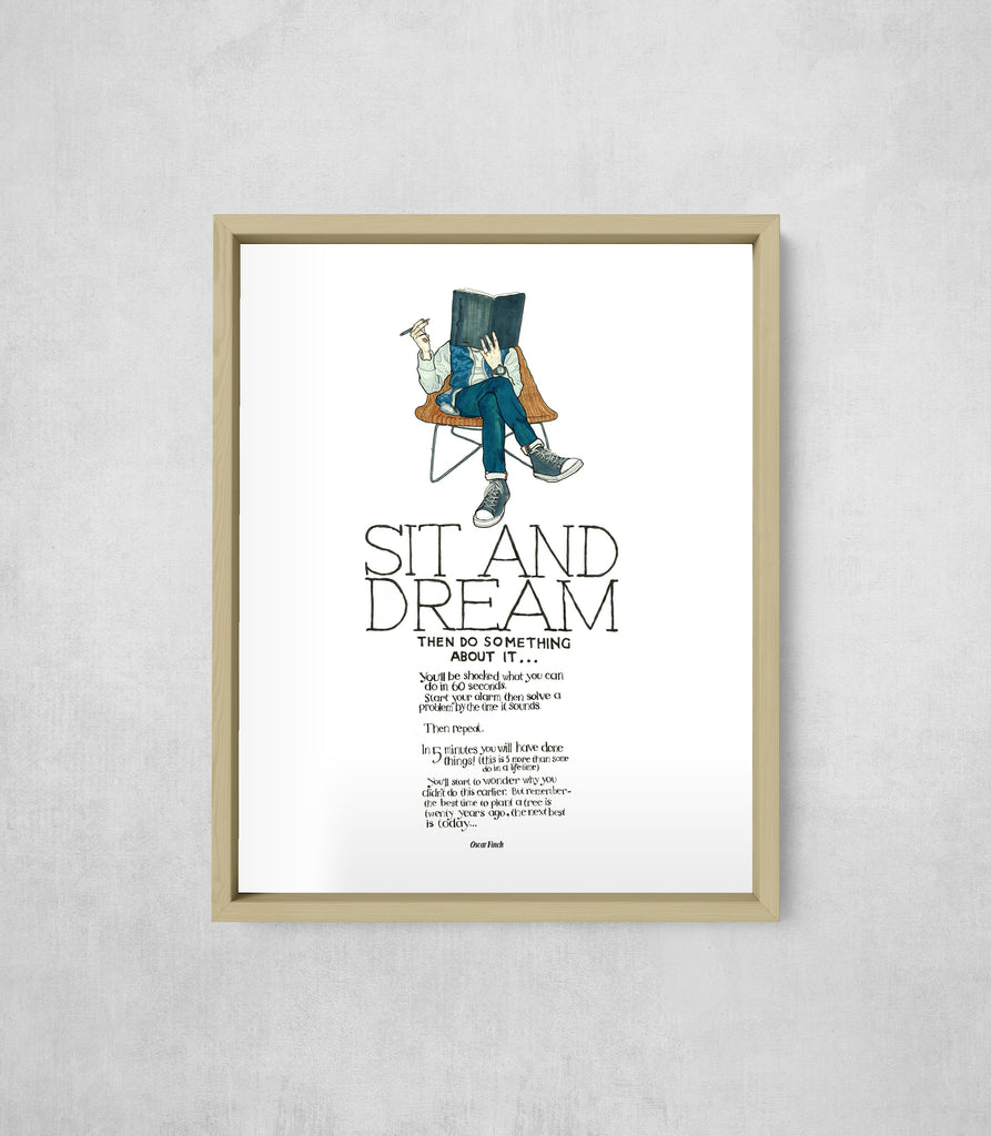 Sit and Dream, Wide Border style, large format
