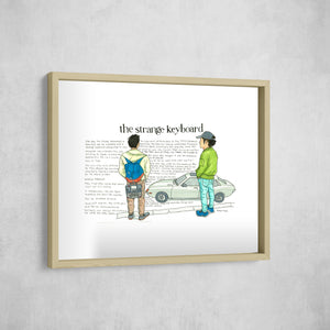 The Strange Keyboard, Gallery Border style, large format