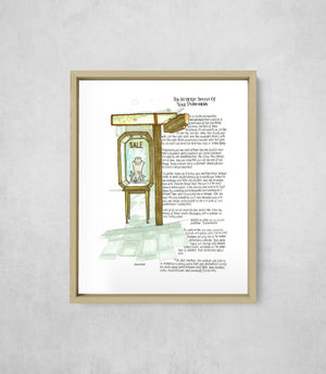 The Strange Secret Of Your Possessions, framed, front on