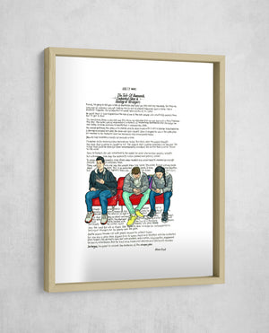 The Tale of Diamonds, Enchanted Glass & Smiling at Strangers, Gallery Border style, large format