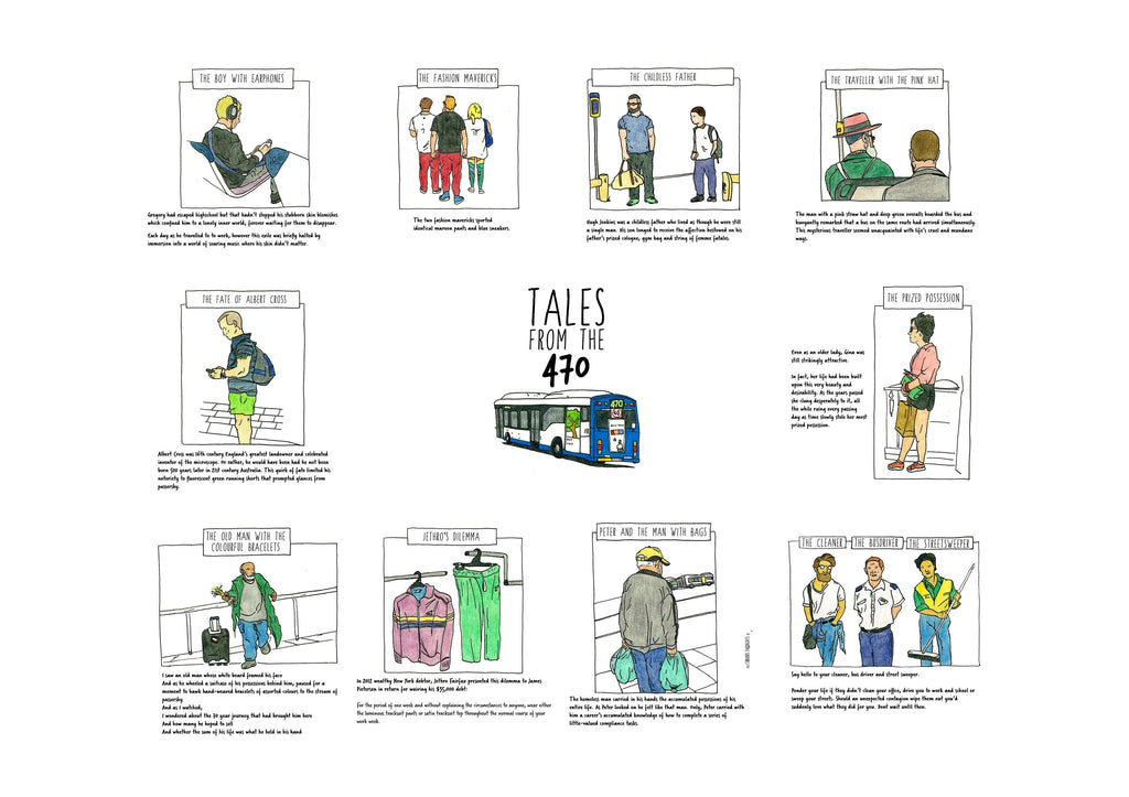 Tales from the 470 artwork on its own, unframed