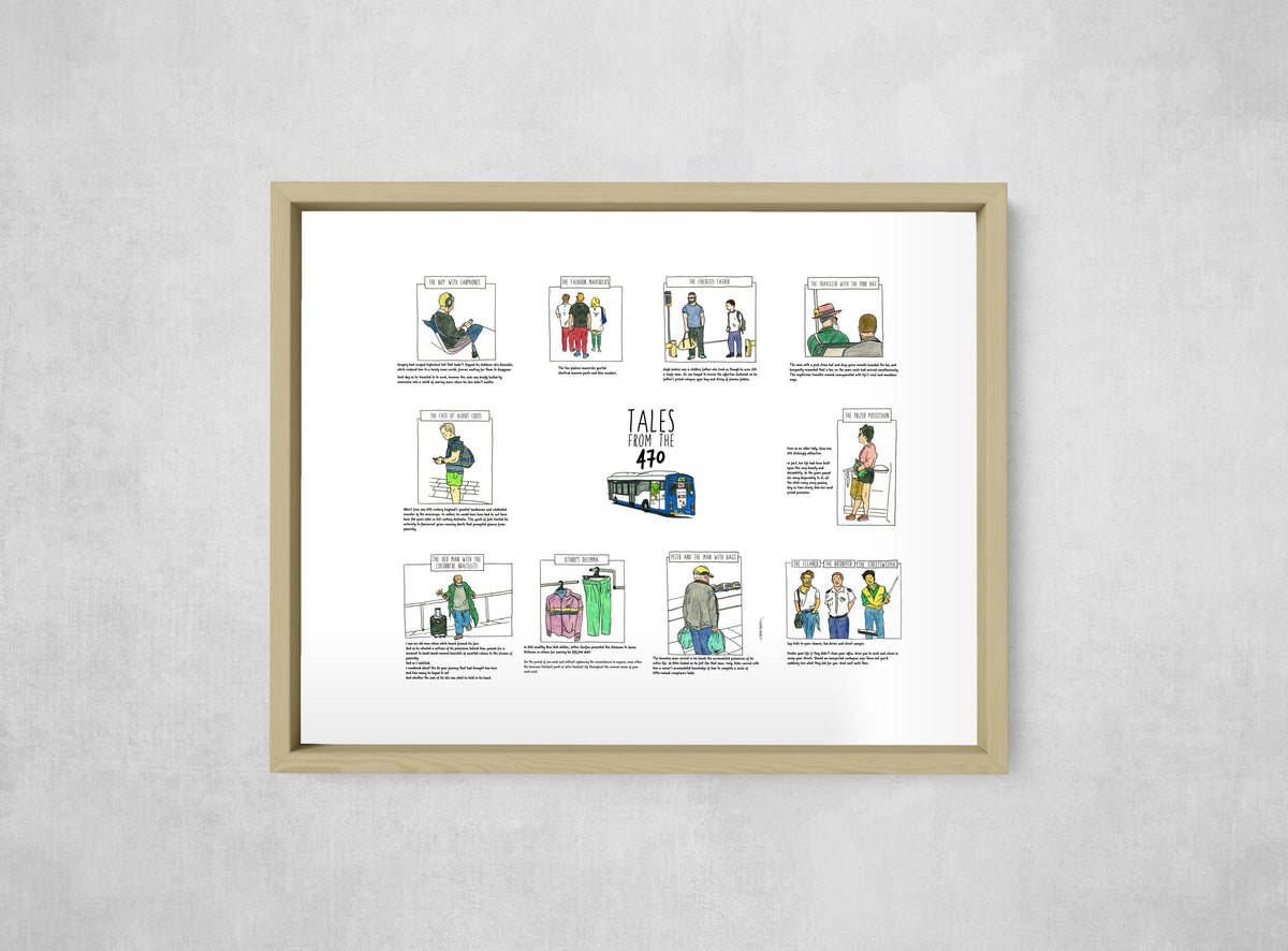 Tales from the 470, framed, front on