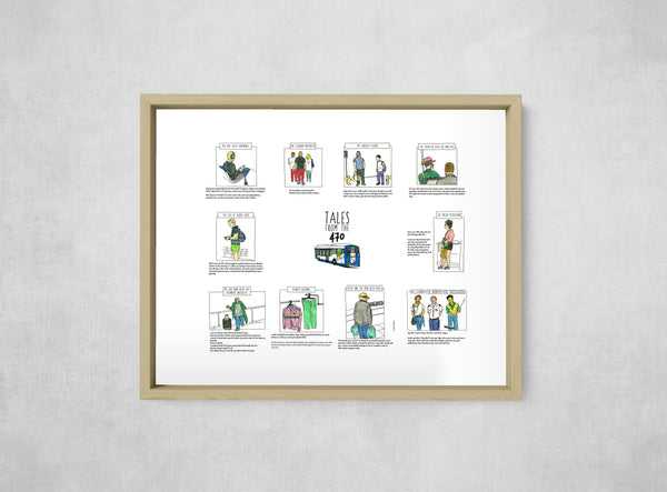 Tales from the 470, framed, front on