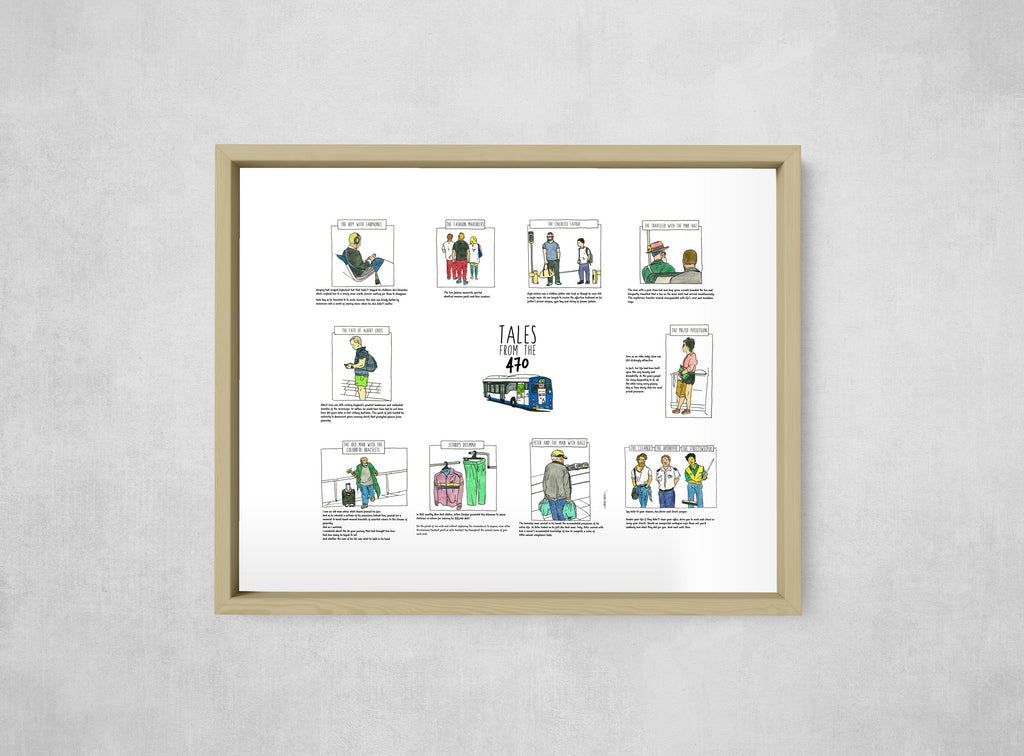 Tales from the 470, framed, front on