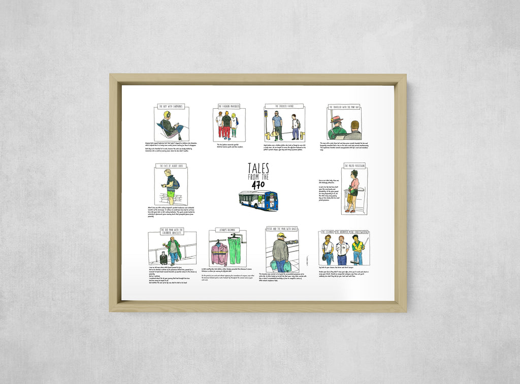 Tales from the 470, framed, front on