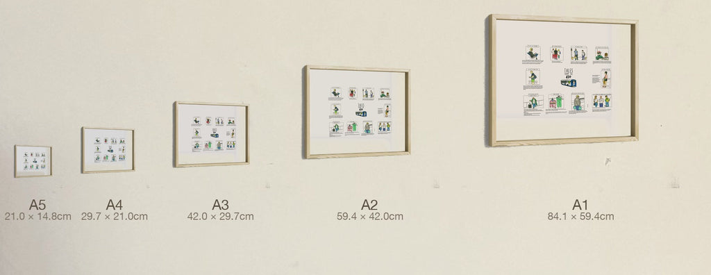 Tales from the 470, all five sizes, true relative scale