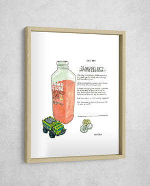 The Amazing Juice, Gallery Border style, large format