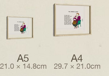 The Athletics Queen, both sizes, true relative scale