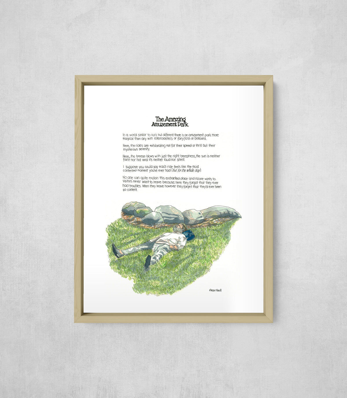 The Best Ride at the Amusement Park, framed, front on