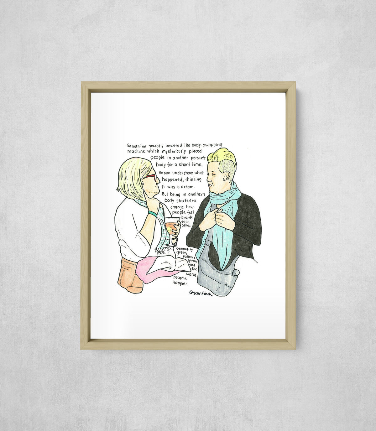The Body-Swapping Machine, framed, front on