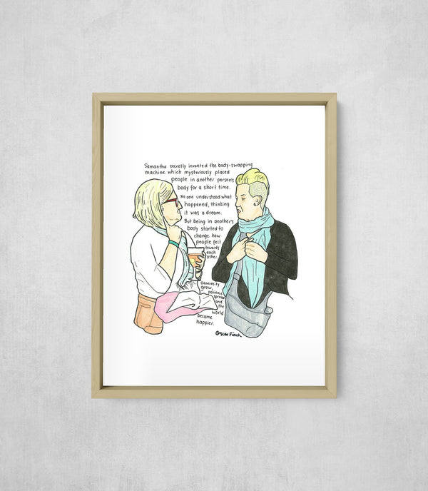 The Body-Swapping Machine, framed, front on