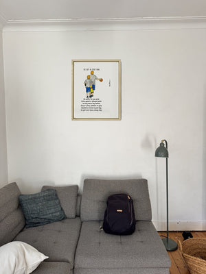 The Boy in Every Man in a real frame, on the wall