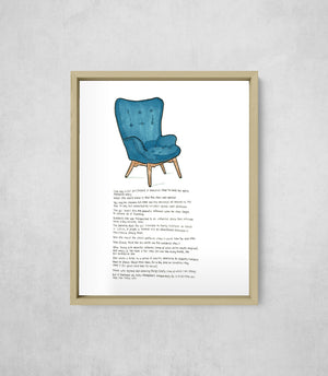 The Doorway Chair, framed, front on