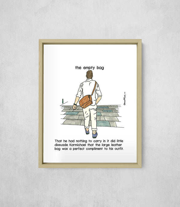 The Empty Bag, framed, front on