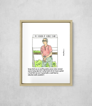 The Fashion of George Clark, framed, front on