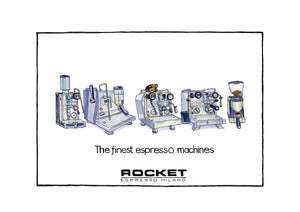 The Finest Espresso Machines artwork on its own, unframed