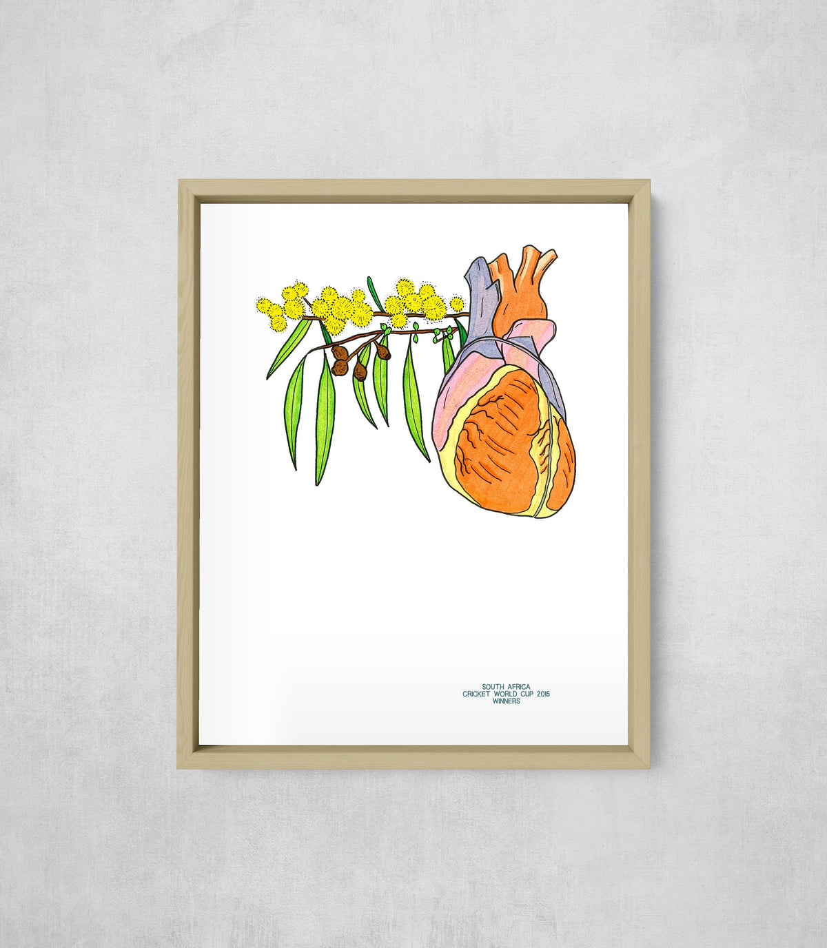 The Heartbreak of '15, framed, front on