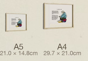 The Homeless Man, both sizes, true relative scale