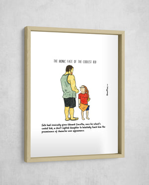 The Ironic Fate of the Coolest Kid, Gallery Border style, large format