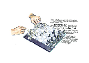 The Magical Chess Set artwork on its own, unframed