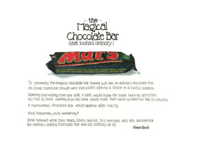 The Magical Chocolate Bar That Looked Ordinary artwork on its own, unframed