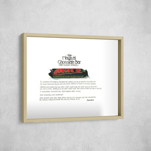 The Magical Chocolate Bar That Looked Ordinary, Gallery Border style, large format