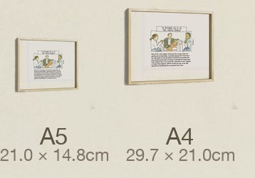 The Mysterious Case of the Three Familiar Strangers, both sizes, true relative scale