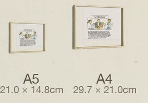 The Mysterious Case of the Three Familiar Strangers, both sizes, true relative scale