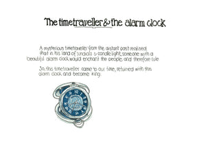 The Time Traveller & The Alarm Clock artwork on its own, unframed