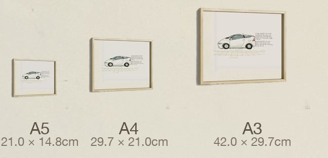The Time Traveller & The Backwards Toggle, all three sizes, true relative scale