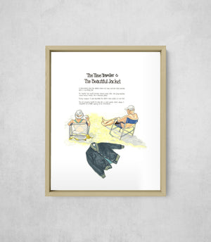 The Time Traveller & The Beautiful Jacket, Full Print style, large format