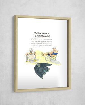 The Time Traveller & The Beautiful Jacket, Gallery Border style, large format