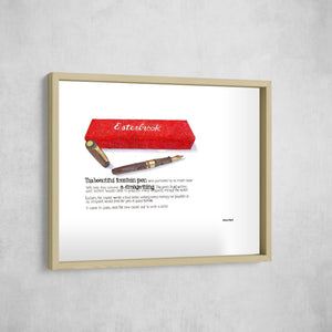 The Time Traveller & The Esterbrook Pen, Gallery Border style, large format
