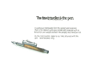The Time Traveller & The Graf von Faber-Castell Pen artwork on its own, unframed