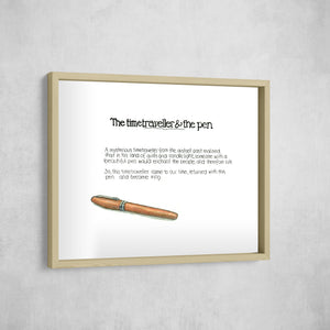 The Time Traveller & The Montegrappa Pen, Gallery Border style, large format