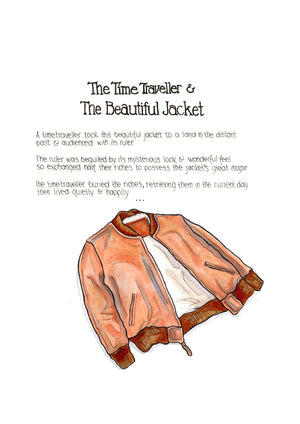 The Time Traveller & The Nokona Jacket artwork on its own, unframed