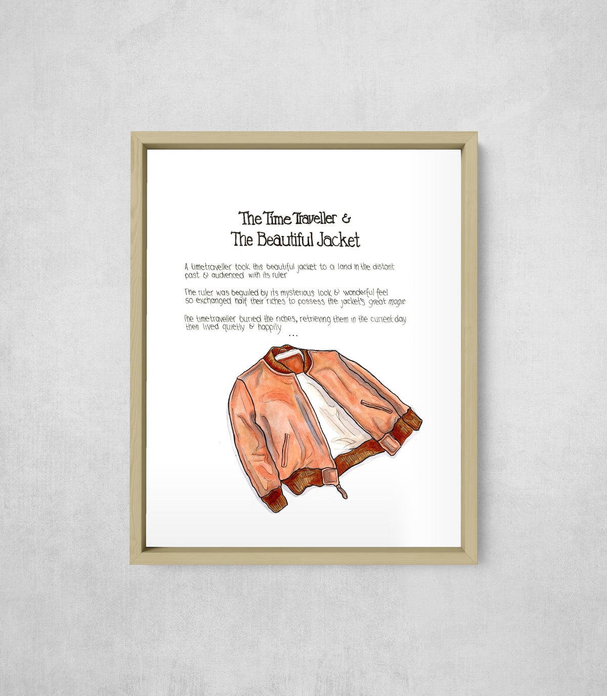 The Time Traveller & The Nokona Jacket, framed, front on