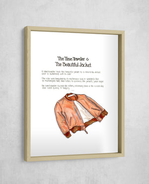 The Time Traveller & The Nokona Jacket, Gallery Border style, large format