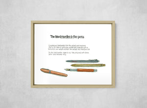 The Time Traveller & The Pen Collection, Full Print style, large format