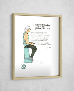 The Time Traveller and the Porcelain Cup, Gallery Border style, large format