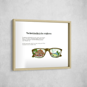 The Time Traveller & The Sunglasses, Gallery Border style, large format