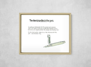 The Time Traveller & The Waldmann Commander Pen, Full Print style, large format