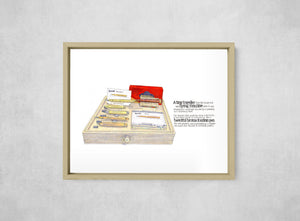 The Time Traveller's Flying Machine, Full Print style, large format