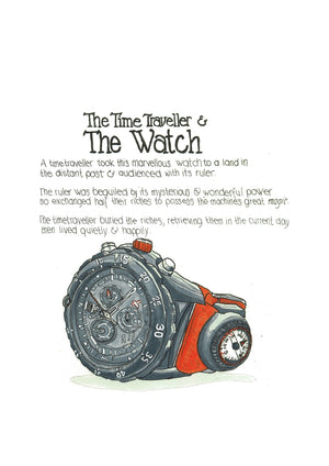 The Bear Grylls Watch artwork on its own, unframed