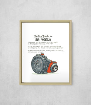 Bear Grylls Watch, framed, front on