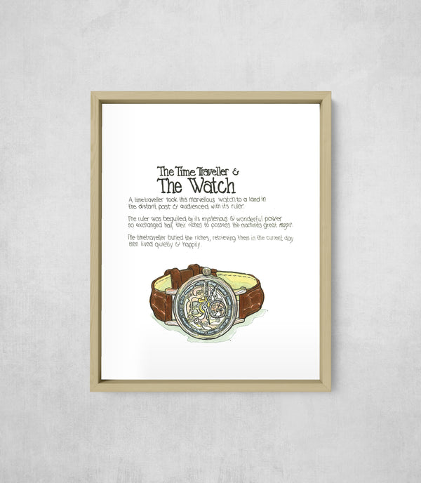 Ingersoll Watch, framed, front on