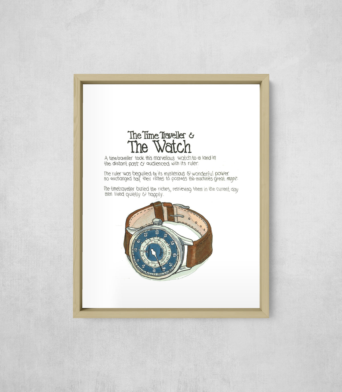 MeisterSinger Watch, framed, front on