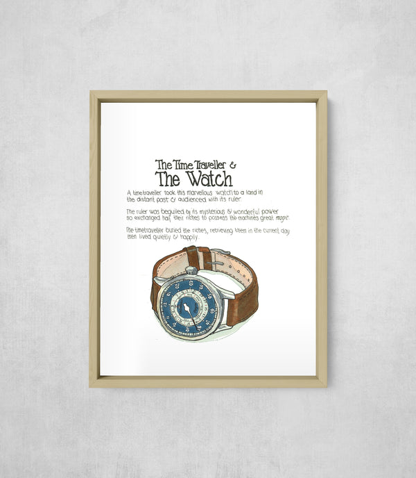 MeisterSinger Watch, framed, front on