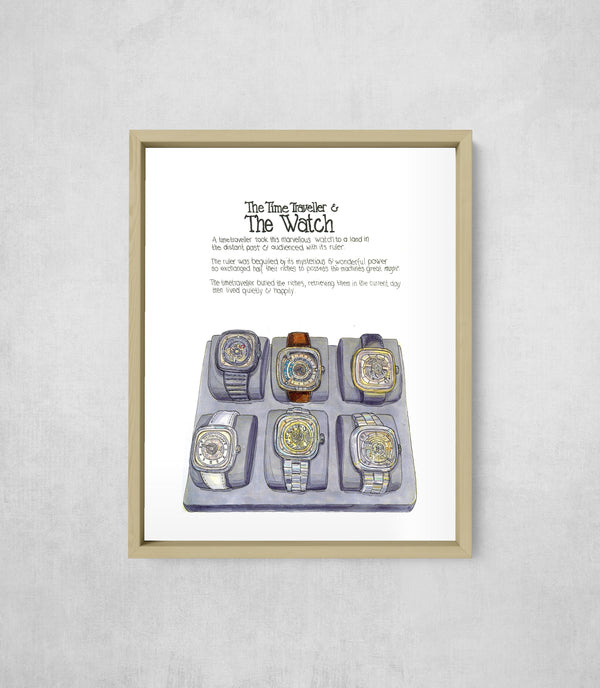 SevenFriday Watch, framed, front on